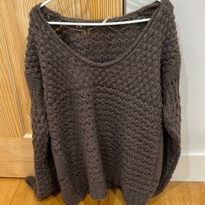 Free people brown slouchy sweater - size M - oversized